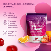 Ageless beauty gominolas con ácido hialurónico para una piel radiante