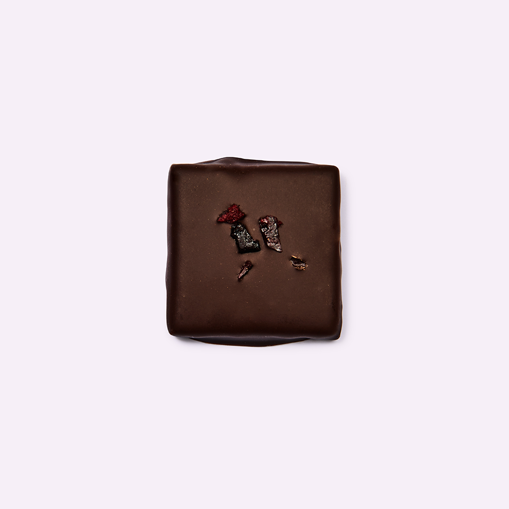 Snack de chocolate Chakra de cerezas ácidas y almendras