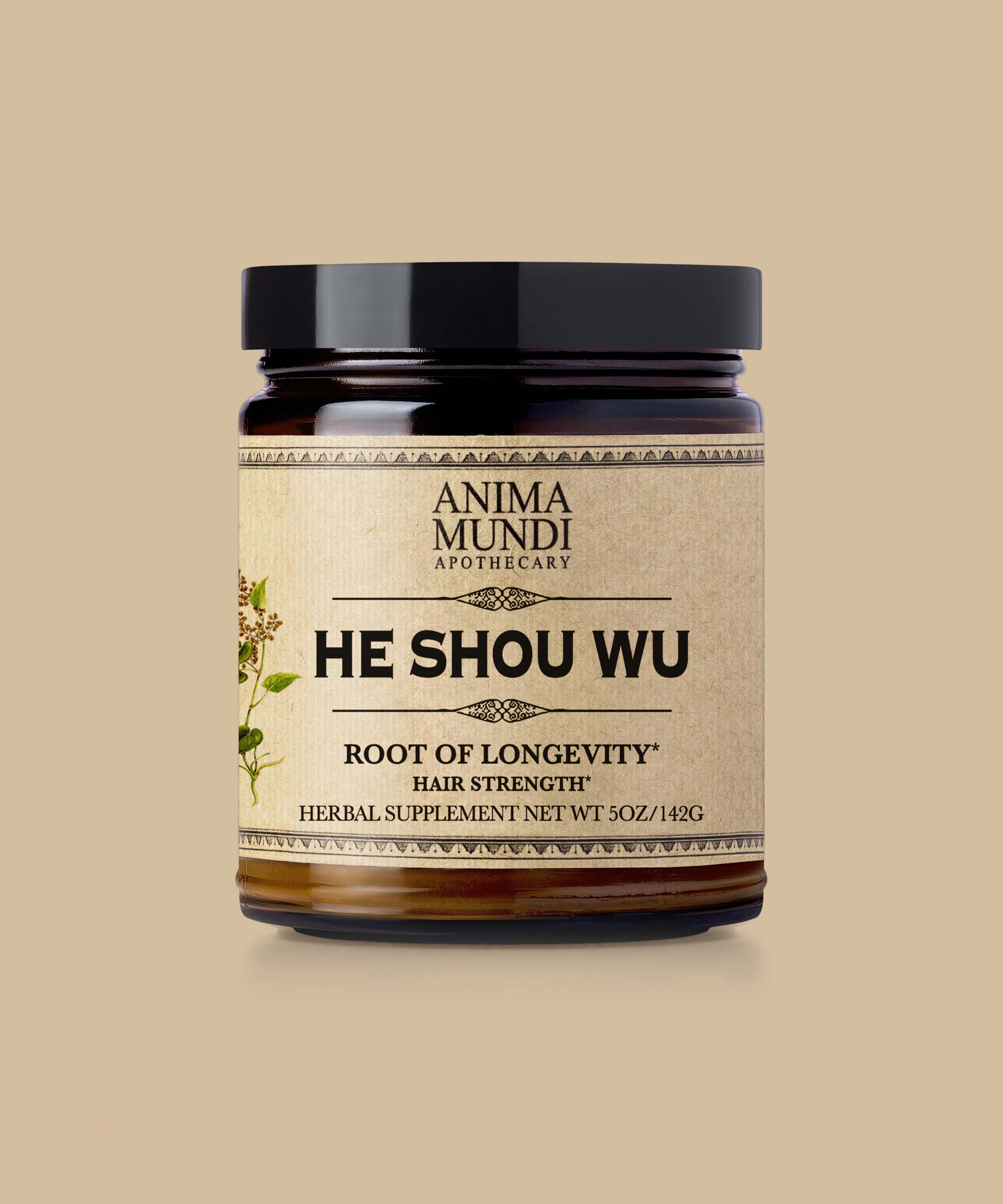 HE SHOU WU polvo | Cabello fuerte