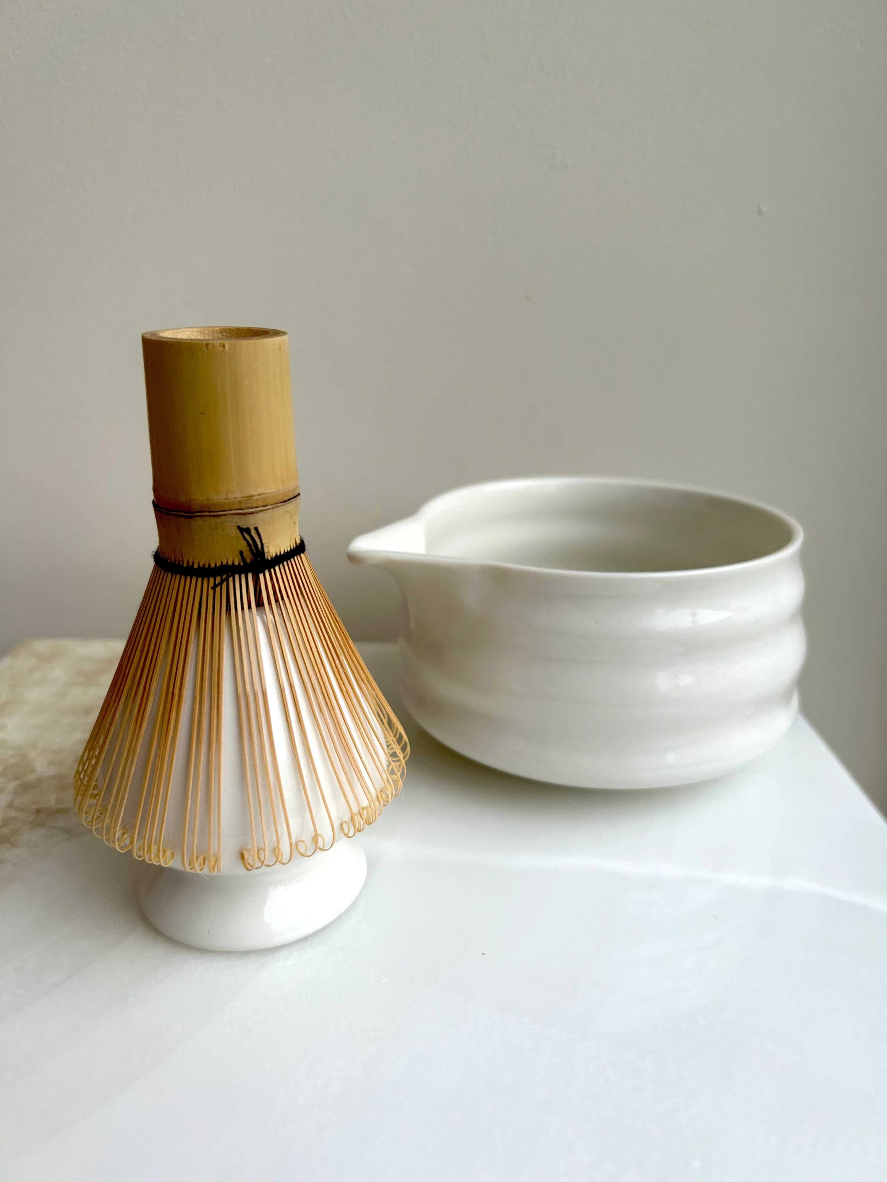Bol para mezclar matcha blanco perla
