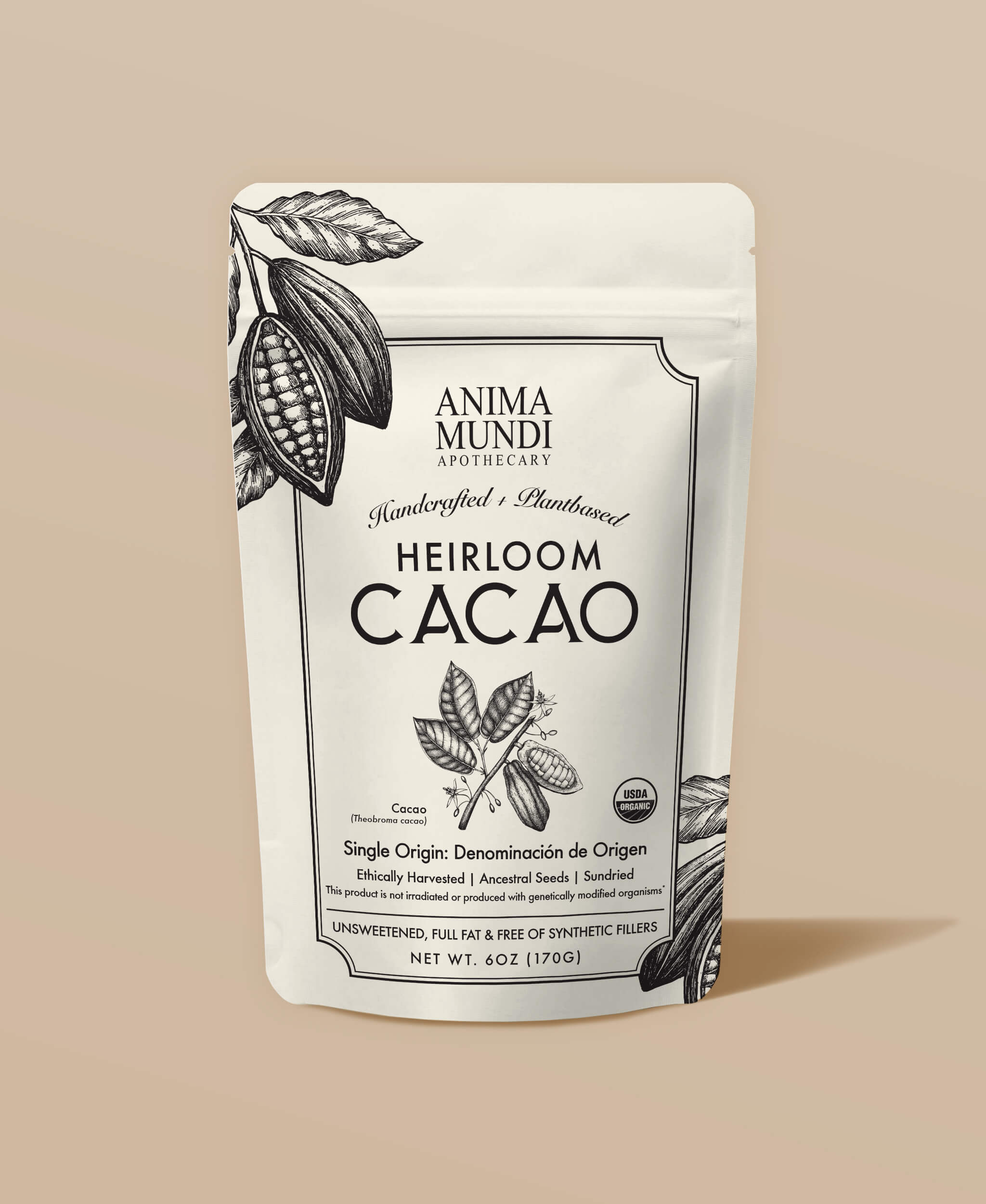 HEIRLOOM CACAO Polvo | Semillas ancestrales orgánicas