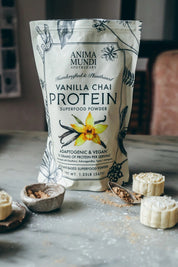 PROTEÍNA VEGETAL Polvo | Vainilla& Chai + Supercombustible adaptogénico