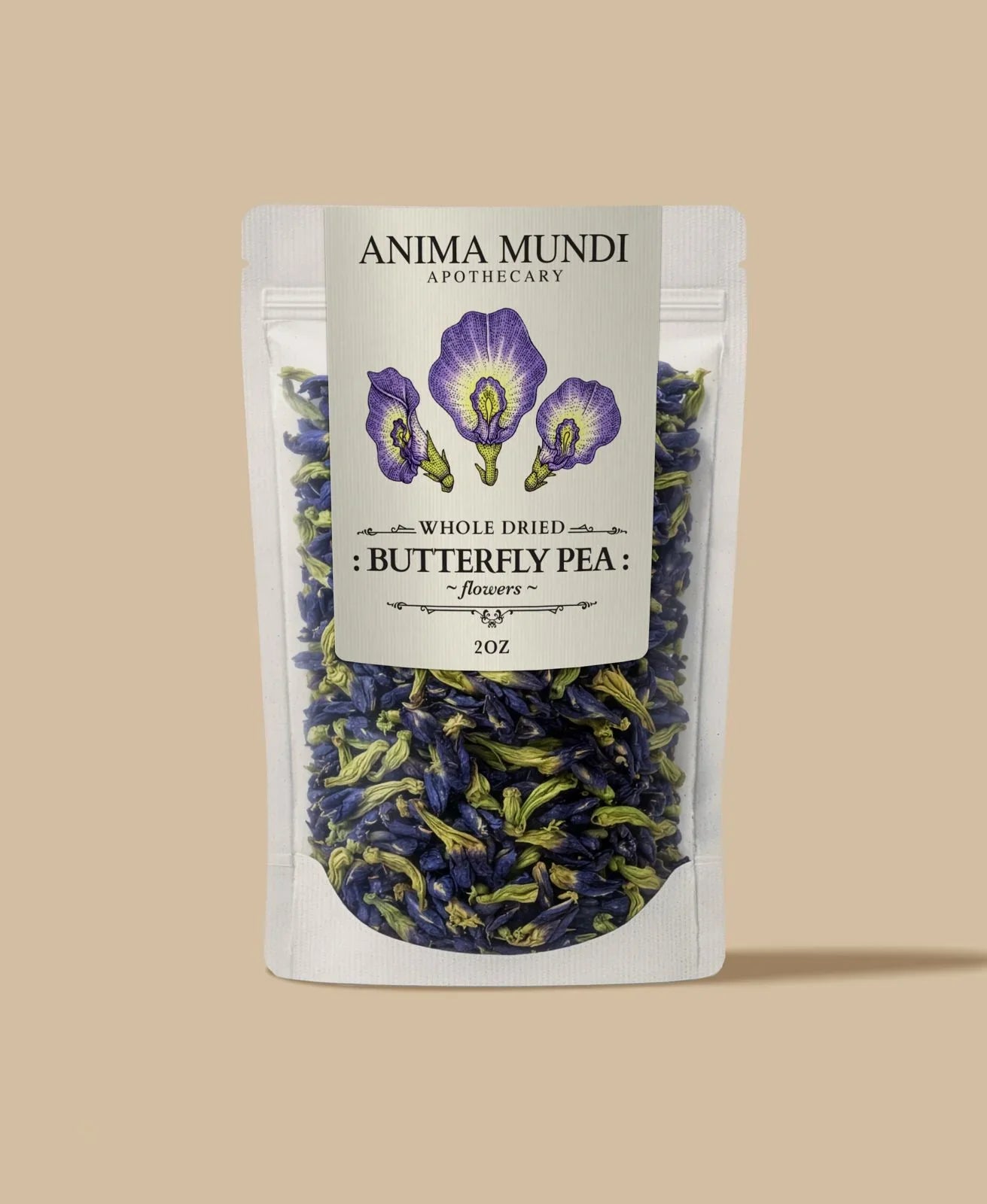 WHOLE BUTTERFLY PEA FLOWERS Infusión | Organic Blue Healer*