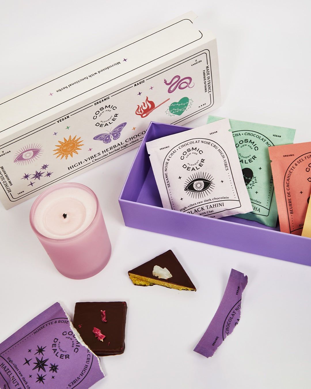 Caja de 7 snacks de chocolate Chakra