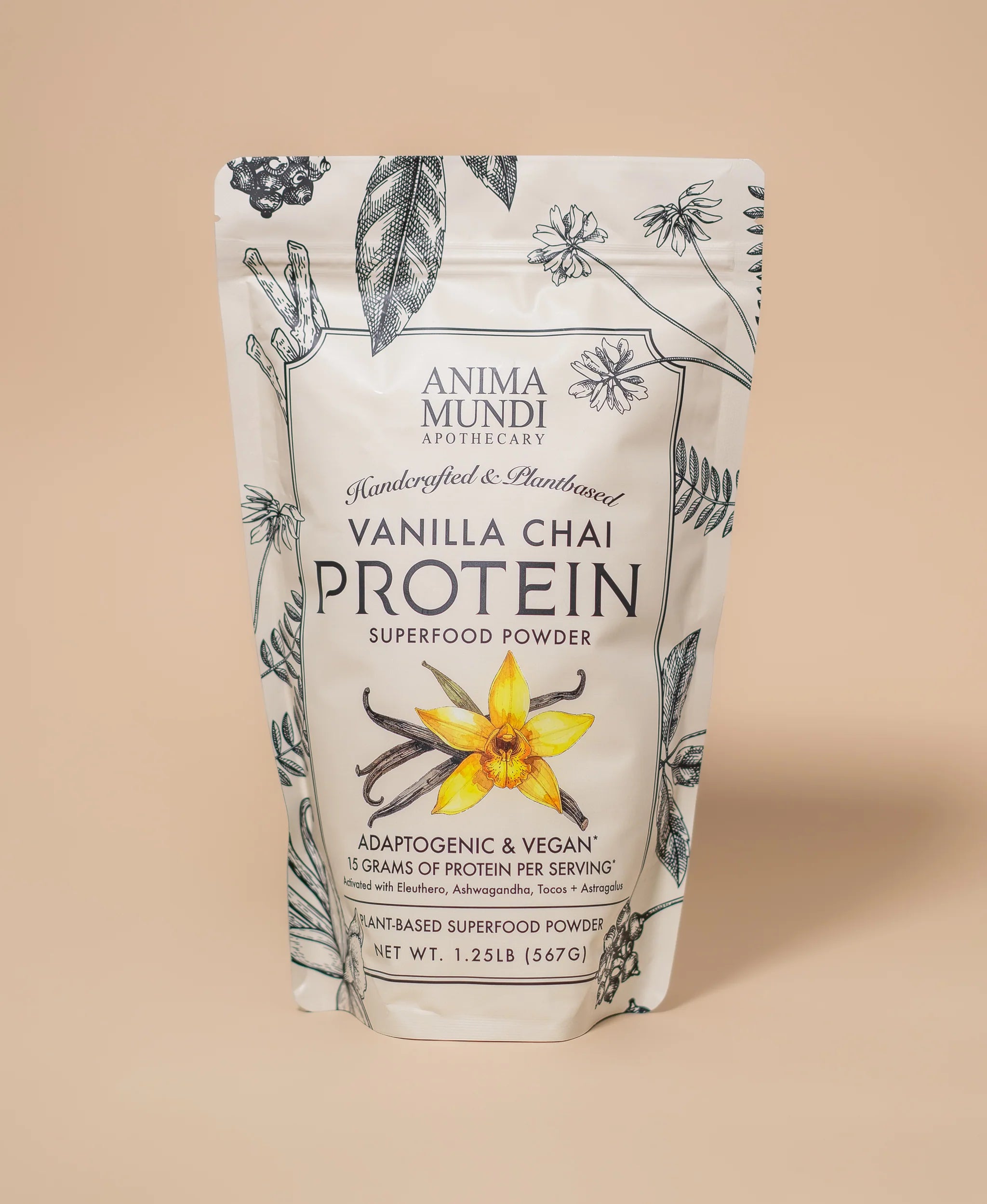 PROTEÍNA VEGETAL Polvo | Vainilla& Chai + Supercombustible adaptogénico