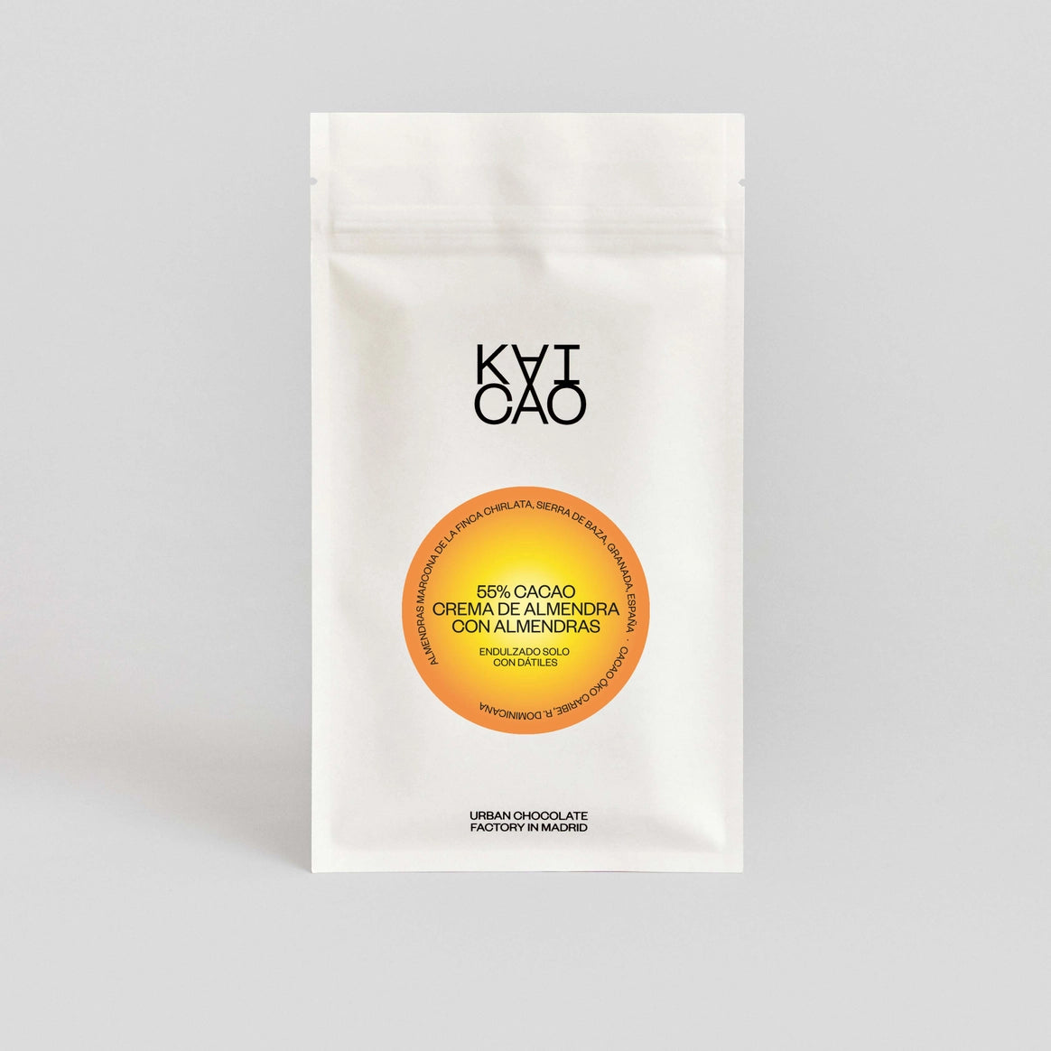 CHOCOLATE NEGRO (55% CACAO) Tableta | Con crema de almendras y almendras tostadas