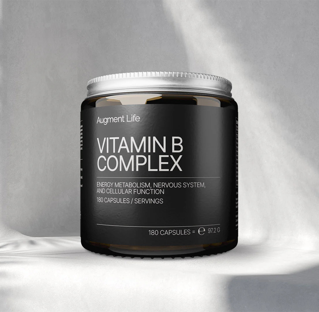 VITAMINA B COMPLEX 180 Cápsulas | Energía, Cerebro y Sistema Nervioso