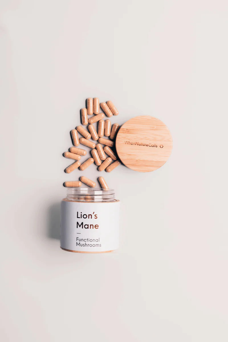 LION'S MANE Cápsulas | El Potenciador Cerebral + Cognición + Claridad Mental