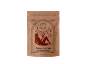 Cacao Chai (día). Mezcla de cacao para beber enriquecida con hongos y lúcuma.