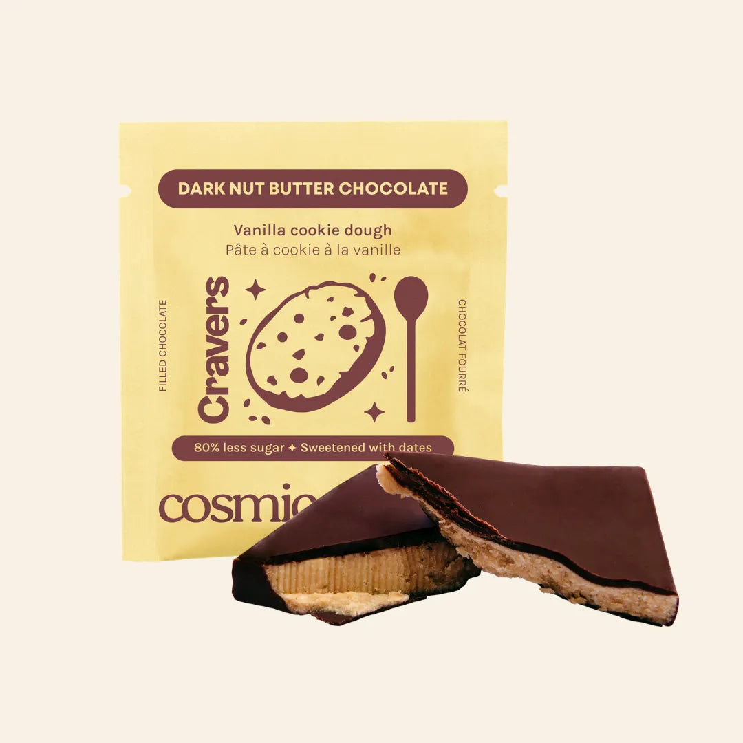 Snack de chocolate | Masa de galletas de vainilla