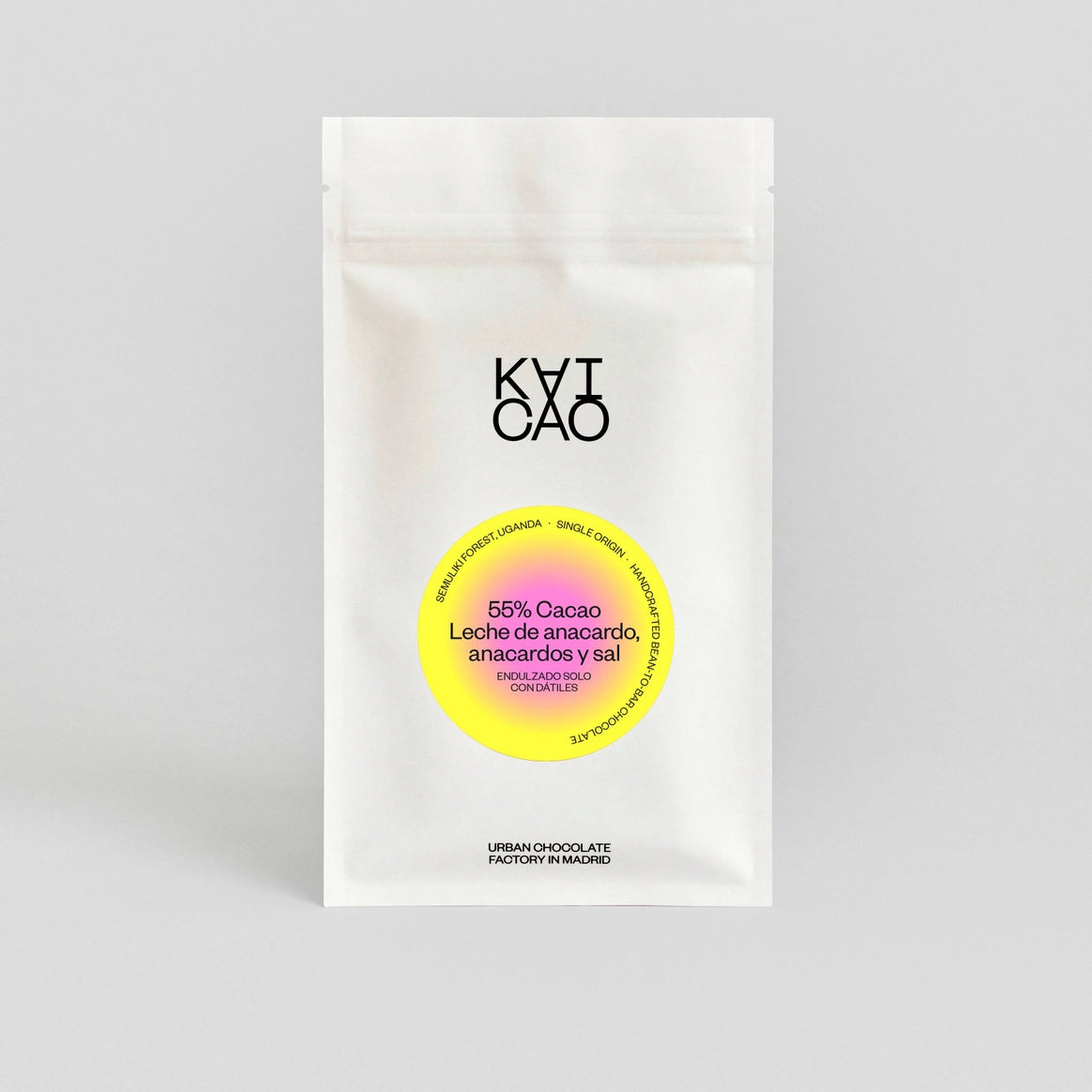 CHOCOLATE NEGRO (55% CACAO) Tableta | Con Anacardos Tostados y Sal