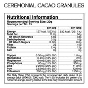 CACAO CEREMONIAL Gránulos | Pureza Cruda + Vitalidad Sostenida