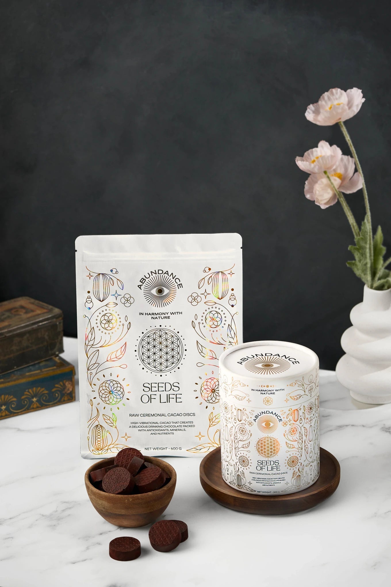 CACAO CEREMONIAL Pastillas | Energía Sostenida + Equilibrio Emocional