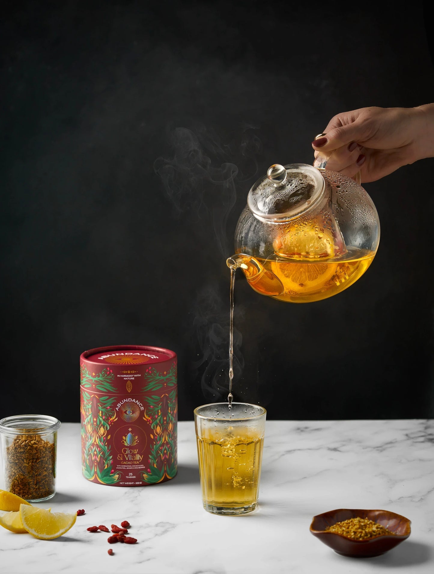 TÉ DE CACAO Glow & Vitality | Piel Radiante + Digestión + Antioxidante